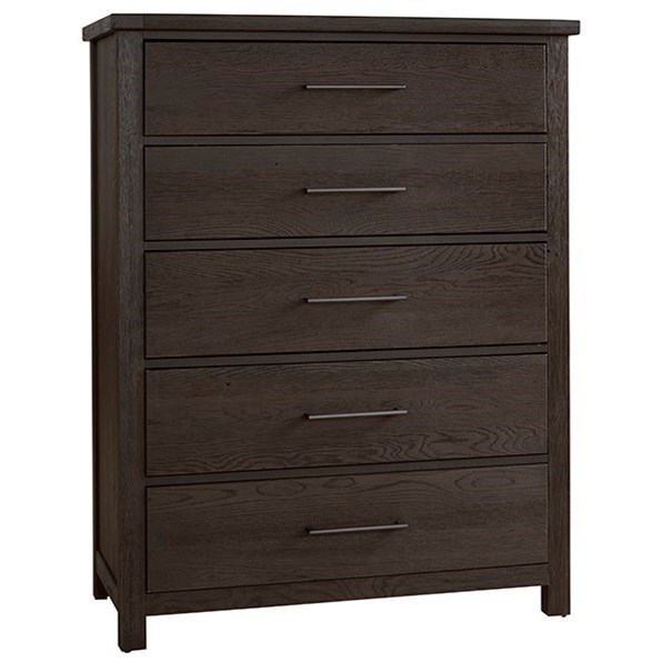 Vaughan Bassett Dovetail Rustic 5Drawer Chest Standard Furniture
